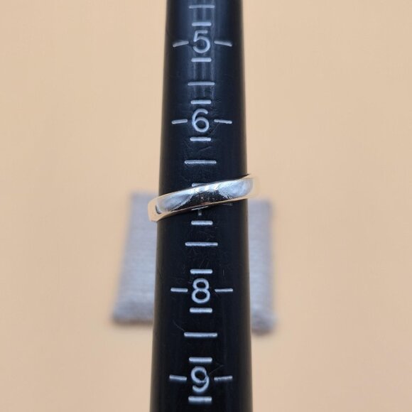 Size 7 Sterling Silver Hefty Simple Spoon Band Ring A5262 - Picture 6 of 8